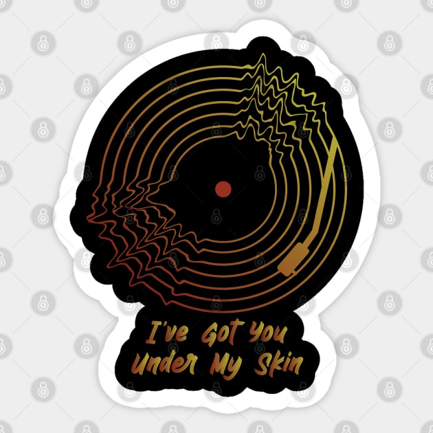 I've Got You Under My Skin Sticker by BY TRENDING SYAIF